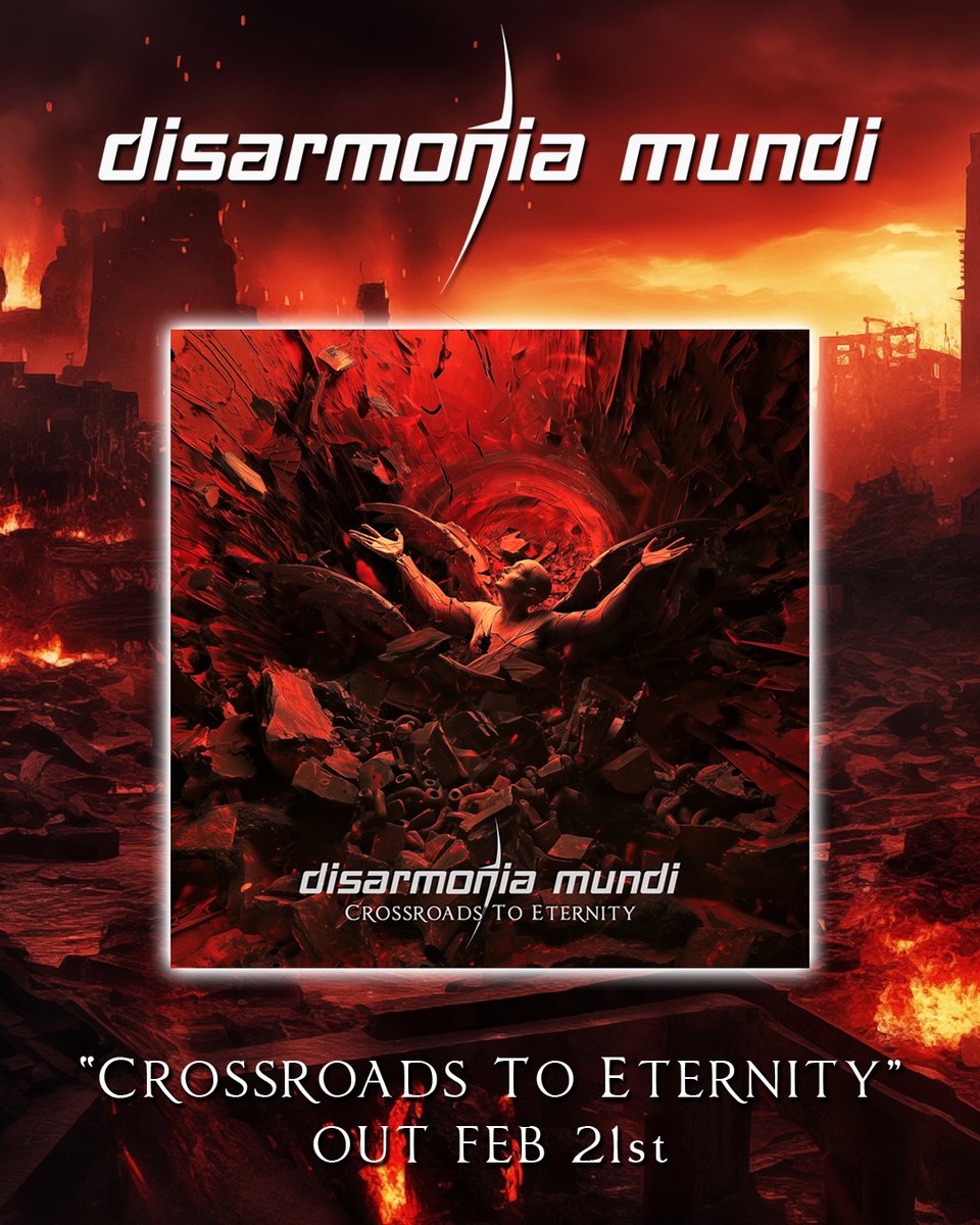 Brand new single "Crossroads To Eternity" out FEB 21st, pre-save here: music.suricatemusic.com/crossroads

#disarmoniamundi #melodeath #melodicdeathmetal #metalband <a href="/Infernalizer/">Infernalizer</a> <a href="/SuricateMusic/">Suricate Music</a>