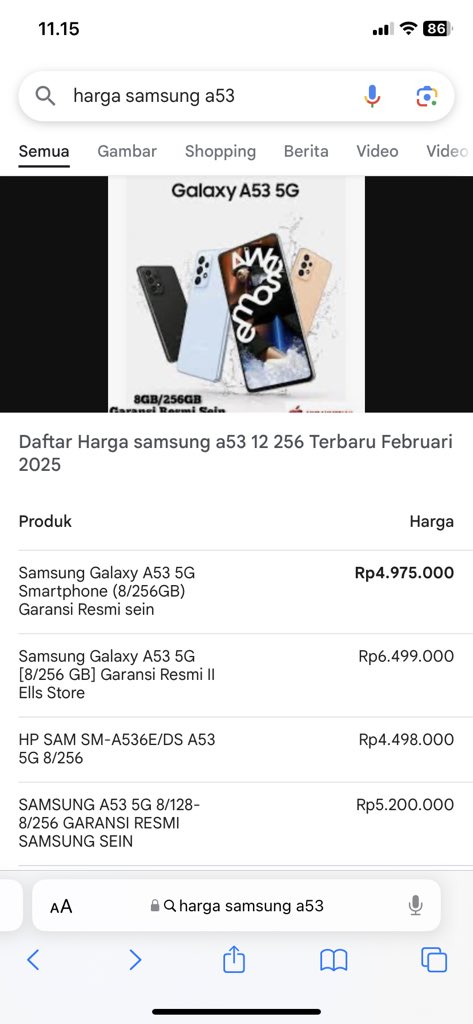 WTS Samsung Galaxy A53 5G 8/128 Awesome White.

Masih baru (segel). Belum pernah di unboxing sama sekali sama aku.
Boleh deh buka harga di 4jt. 
Aku jual santai ya kawan.
Reply atau DM aja, nego boleh yg gaboleh itu ngasih harapan palsu ‼️

Tengkyu