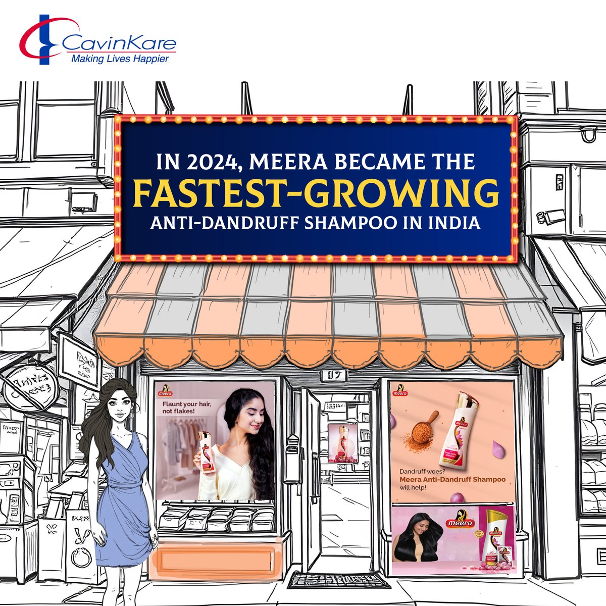 What a journey—thanks to YOU! 💙 Your trust in Meera drives us to deliver real results for dandruff-free hair. Here’s to more fresh, healthy hair days in 2025 &amp; beyond! ✨💆‍♀

#MeeraShampoo #DandruffFreeHair #GoodnessOfTradition #CavinKare