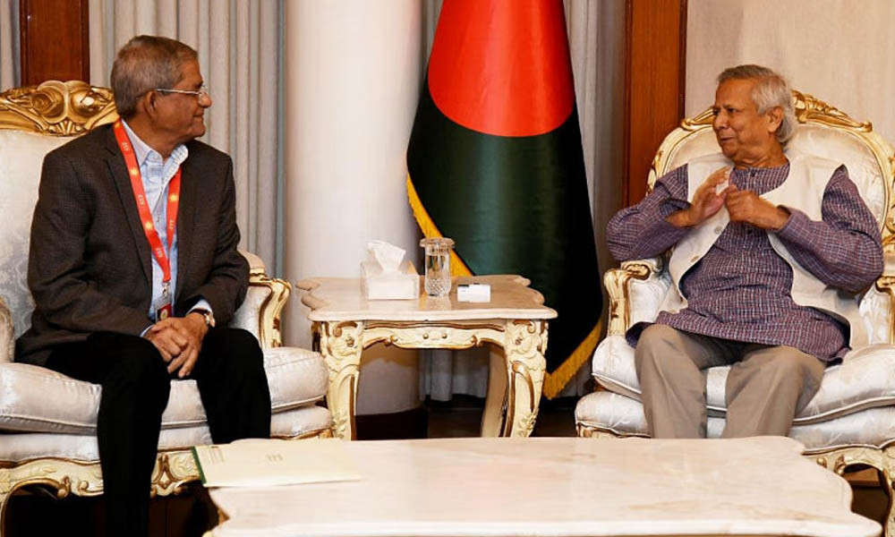 প্রধান উপদেষ্টার সঙ্গে বৈঠকে মির্জা ফখরুল