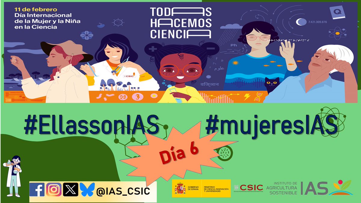 IAS-CSIC (@ias_csic) on Twitter photo 📢 Mujeres IAS (VI) - <a href="/IAS_CSIC/">IAS-CSIC</a>
👩🔬 6º día de #mujeresIAS presentando perfiles de mujeres que trabajan e investigan en el #IAS_CSIC
Te lo contamos aquí 👇🧵
#EllassonIAS #mujeresIAS #diamujeryniñaenciencia #TodasHacemosCiencia #CSIC <a href="/CSICdivulga/">CSIC Divulga</a> <a href="/IAS_CSIC/">IAS-CSIC</a> <a href="/11defebreroES/">Día Mujer y Ciencia</a> <a href="/CMyC_CSIC/">Comisión Mujeres y Ciencia del CSIC</a> 📢 Mujeres IAS (VI) - <a href="/IAS_CSIC/">IAS-CSIC</a>
👩🔬 6º día de #mujeresIAS presentando perfiles de mujeres que trabajan e investigan en el #IAS_CSIC
Te lo contamos aquí 👇🧵
#EllassonIAS #mujeresIAS #diamujeryniñaenciencia #TodasHacemosCiencia #CSIC <a href="/CSICdivulga/">CSIC Divulga</a> <a href="/IAS_CSIC/">IAS-CSIC</a> <a href="/11defebreroES/">Día Mujer y Ciencia</a> <a href="/CMyC_CSIC/">Comisión Mujeres y Ciencia del CSIC</a>