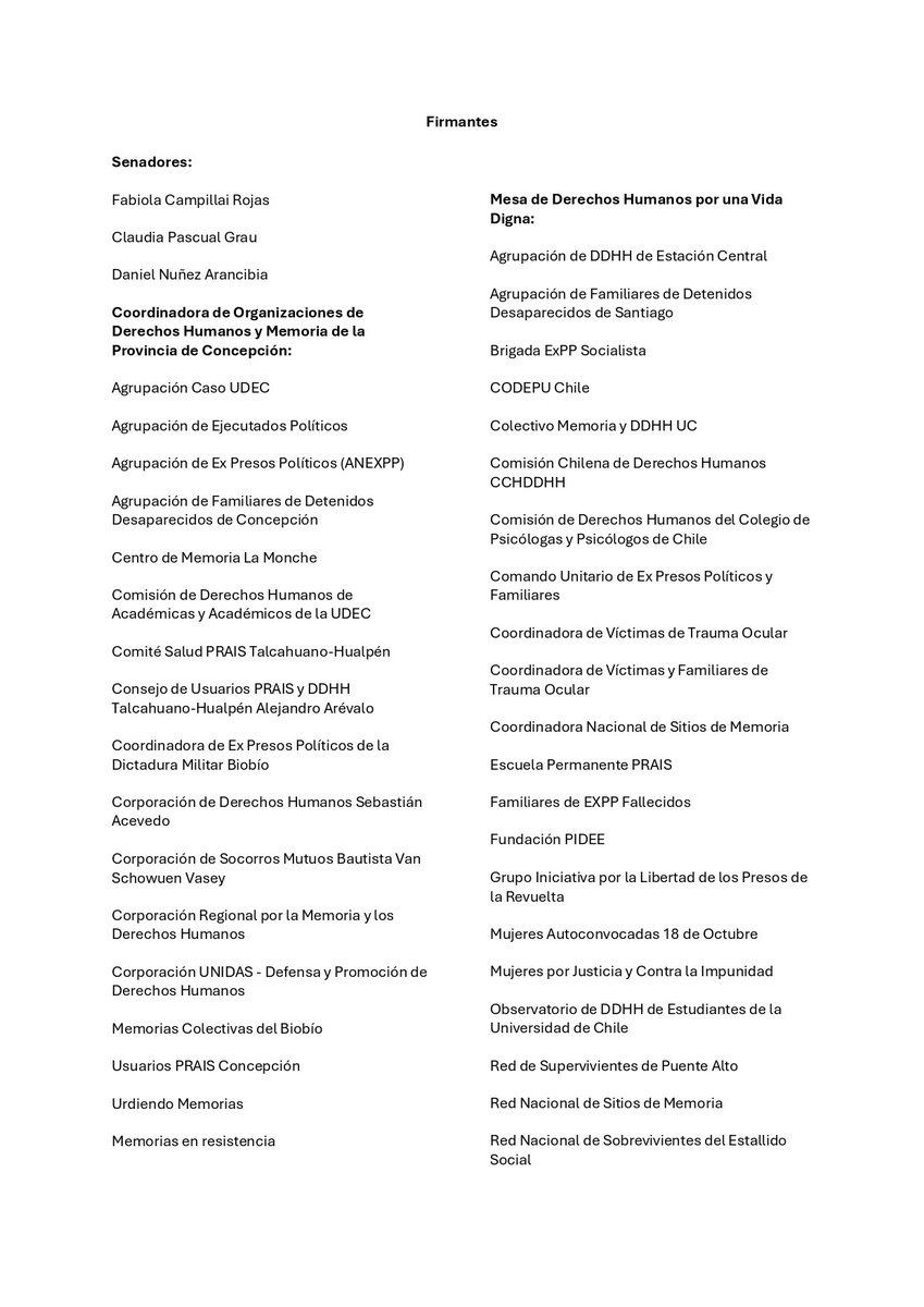 DignidadFabiola's tweet image. DECLARACIÓN | Comparto con ustedes la declaración pública exigiendo el rechazo a la propuesta de nombrar el Puente Ferroviario de Concepción como “Presidente Sebastián Piñera”.