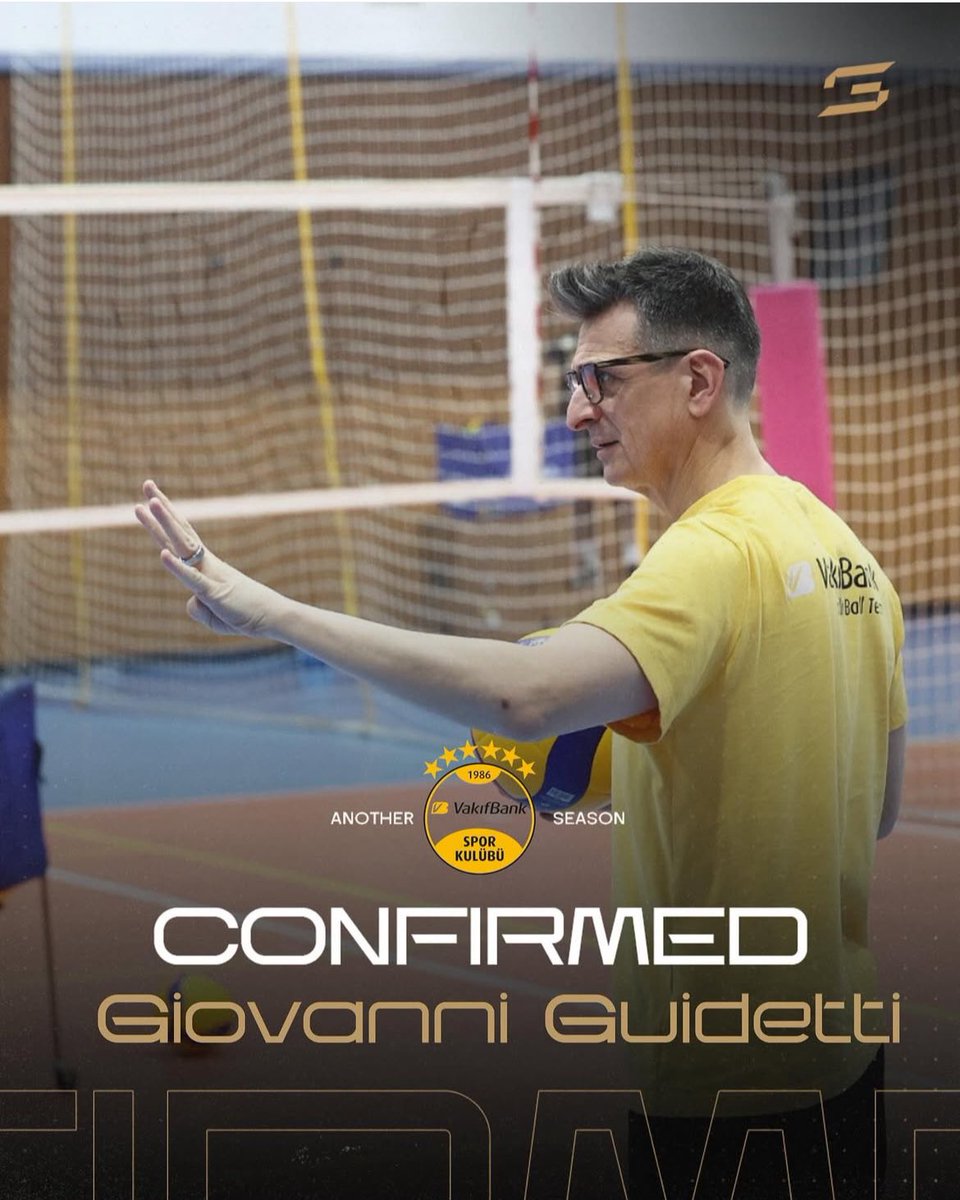 💥El Técnico Italiano Giovanni Guidetti continúa 3 años más en Vakifbank