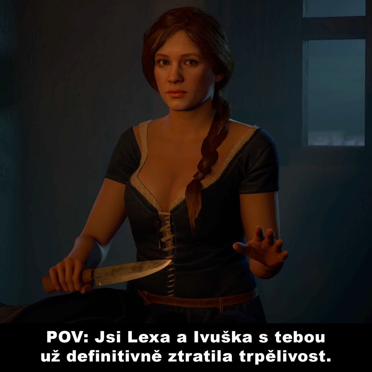 DanielVavra's tweet photo. Real world Katherine from KCD2 :) She is famous Czech actress Kristýna Leichtová form my favorite sitcom Comeback which was co-written by one of KCD designers Richard Malatinský :) World is small! English voice actress Jan Anderson is also awesome! https://t.co/Q9UsNSVcNW