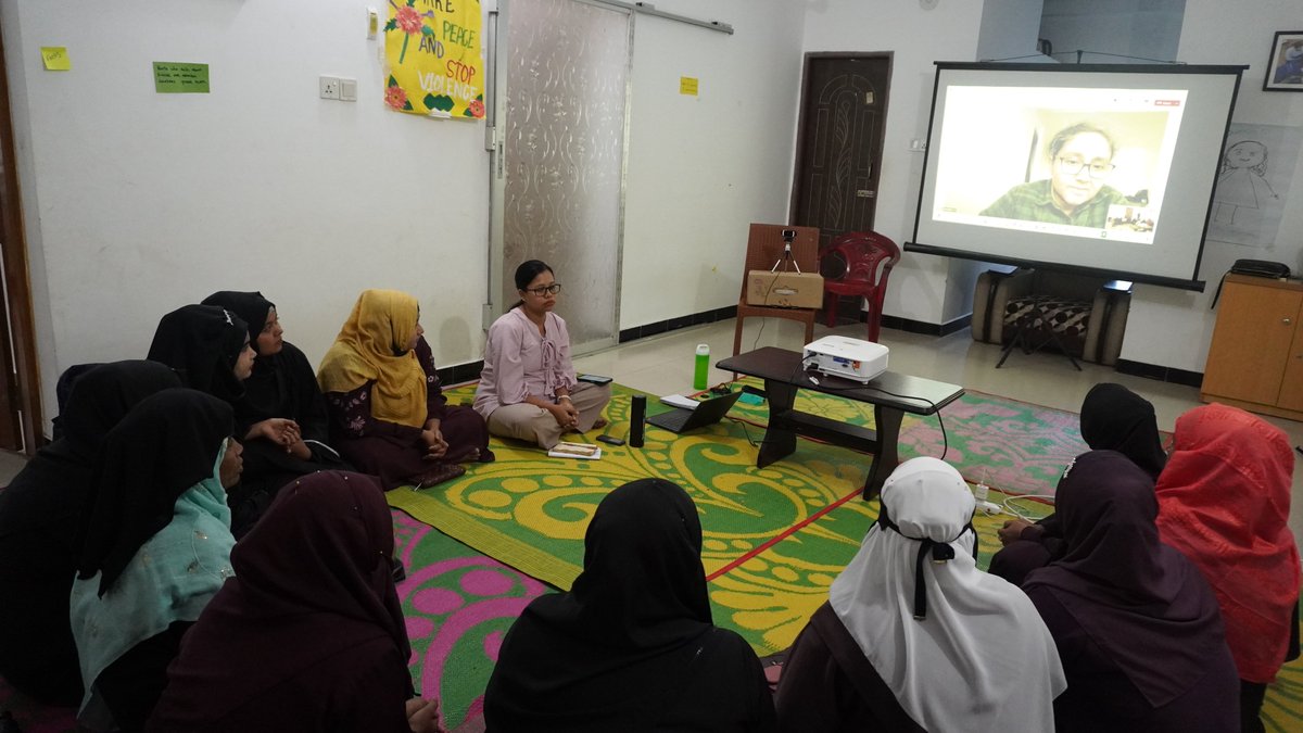 Legal Action Worldwide (LAW) (@legalactionww) on Twitter photo Last week, <a href="/ShantiMohila/">Shanti Mohila</a> members had an engaging discussion with human rights defender and Rohingya activist Hafsar Tameesuddin. They spoke about the ongoing #justice efforts on behalf of the #Rohingya at the #ICC and #ICC, support to survivors of #SGBV, ensuring the women’s Last week, <a href="/ShantiMohila/">Shanti Mohila</a> members had an engaging discussion with human rights defender and Rohingya activist Hafsar Tameesuddin. They spoke about the ongoing #justice efforts on behalf of the #Rohingya at the #ICC and #ICC, support to survivors of #SGBV, ensuring the women’s