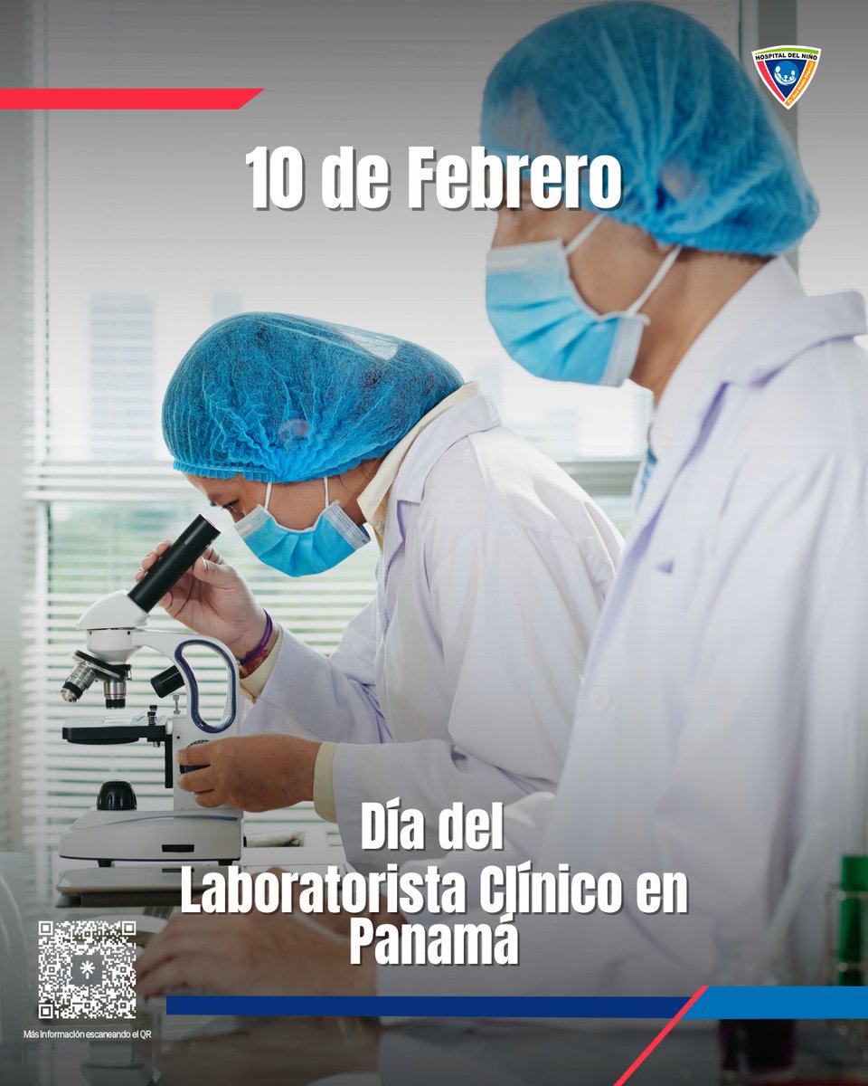 🔬👩‍⚕️ ¡Hoy celebramos a los héroes detrás del microscopio! 👨‍⚕️🔍

En el Hospital del Niño - Dr. José Renán Esquivel, contamos con laboratorios especializados que trabajan día a día para brindar diagnósticos precisos a nuestros pacientes.

Felicidades en su día 💙🎉