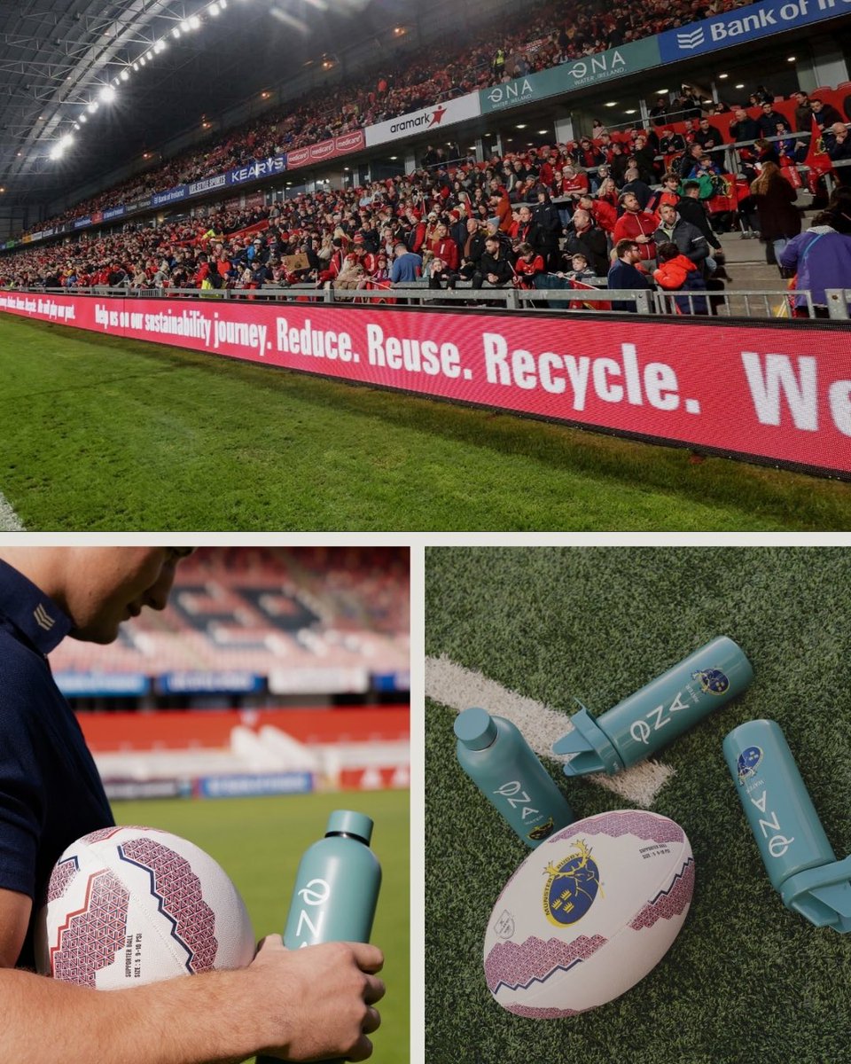 Proud to keep <a href="/Munsterrugby/">Munster Rugby</a>  hydrated as their Official Hydration Partner. 

Sustainability and performance go hand in hand. 

Read the 2024 Sustainability Report: munsterrugby.ie/2025/02/05/mun…

#ONAWater #SUAF #Sustainability