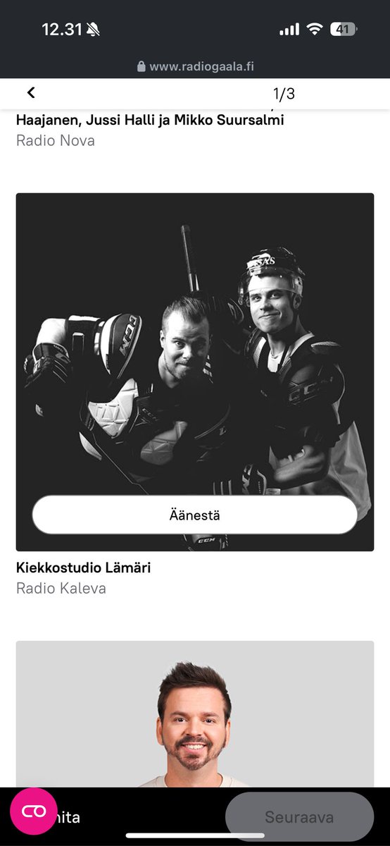 Olemme ehdolla radiogaalassa. 

Naapurin mummokin tietää, ketä äänestetään!

radiogaala.fi 

#kärpät #liiga️ #radiokaleva #lämäri