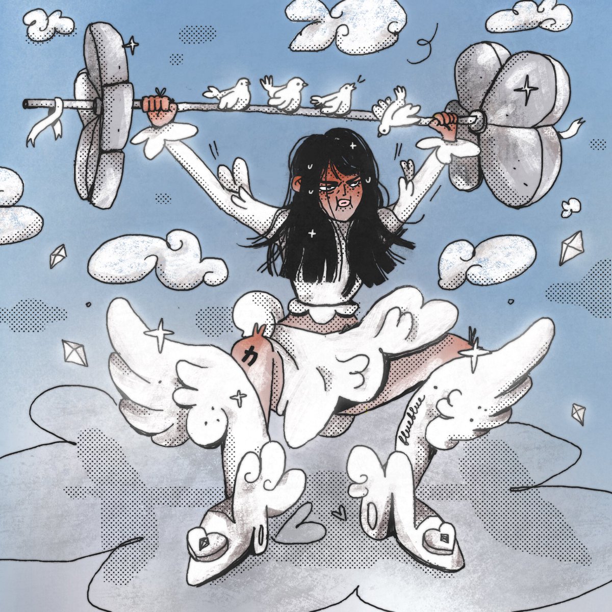 力(ちから/ chikara) — force (･_･;