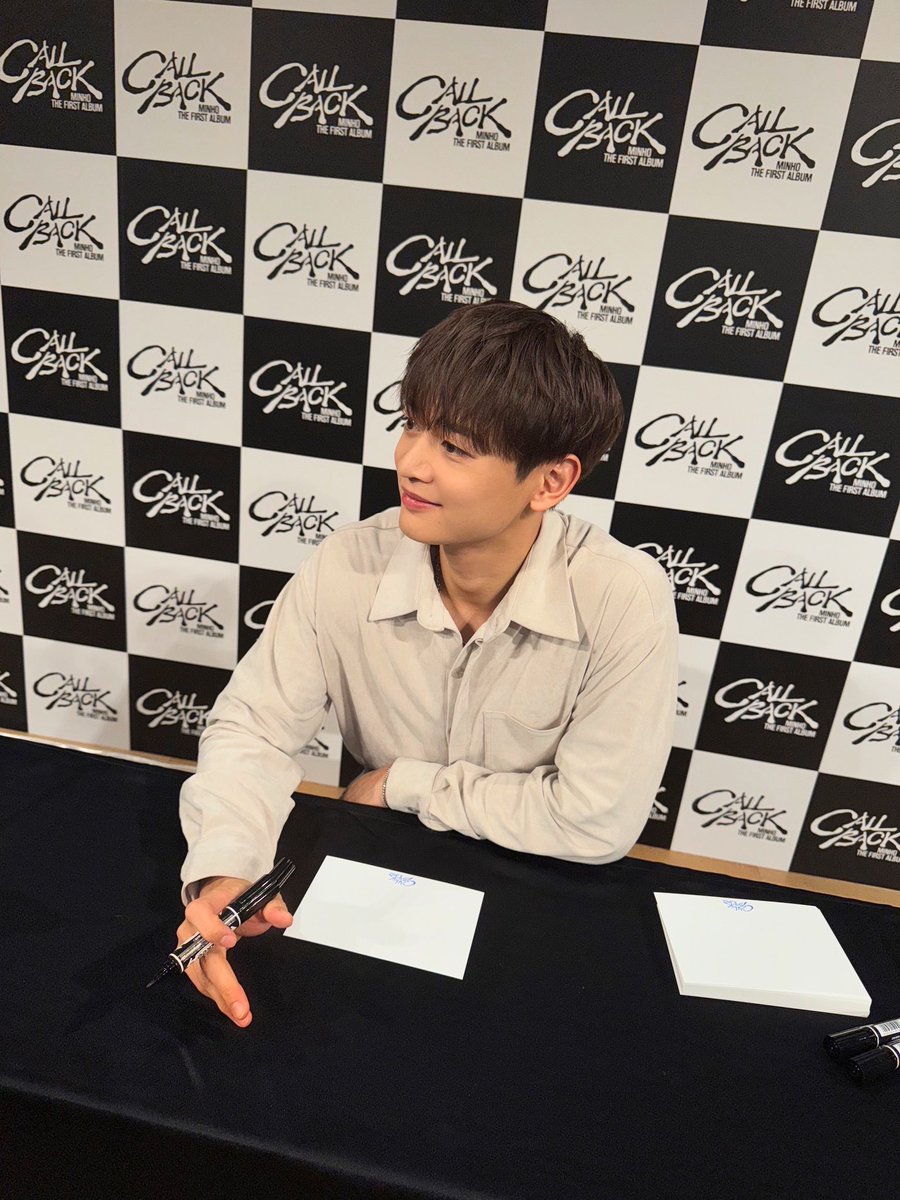shinetter's tweet photo. MINHO The 1st Album『CALL BACK』の購入者イベントにお越しいただいた皆さま、ありがとうございました❤️‍🔥

#MINHO #민호
#CALLBACK
#MINHO_CALLBACK https://t.co/tMiVcW33yq