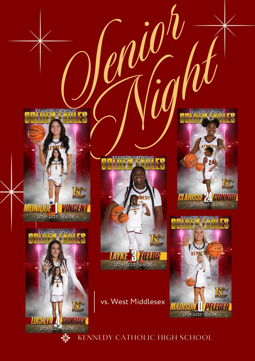 It's Senior Night for our Lady Golden Eagles!  This group has been nothing but historic in every sense of the word. They're great &amp; talented basketball players, but they're even better young ladies.  Our work isn't done yet with this group, but tonight we celebrate them and their