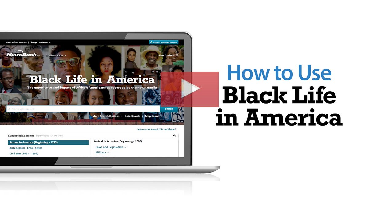 This #BlackHistoryMonth, your patrons can explore #BlackLifeInAmerica for multiple perspectives on the people, issues, and events that shaped and continue to influence conversations about diversity, equity, inclusion, and social justice: ow.ly/6Y0j50URUwR. #NewsBank #BHM