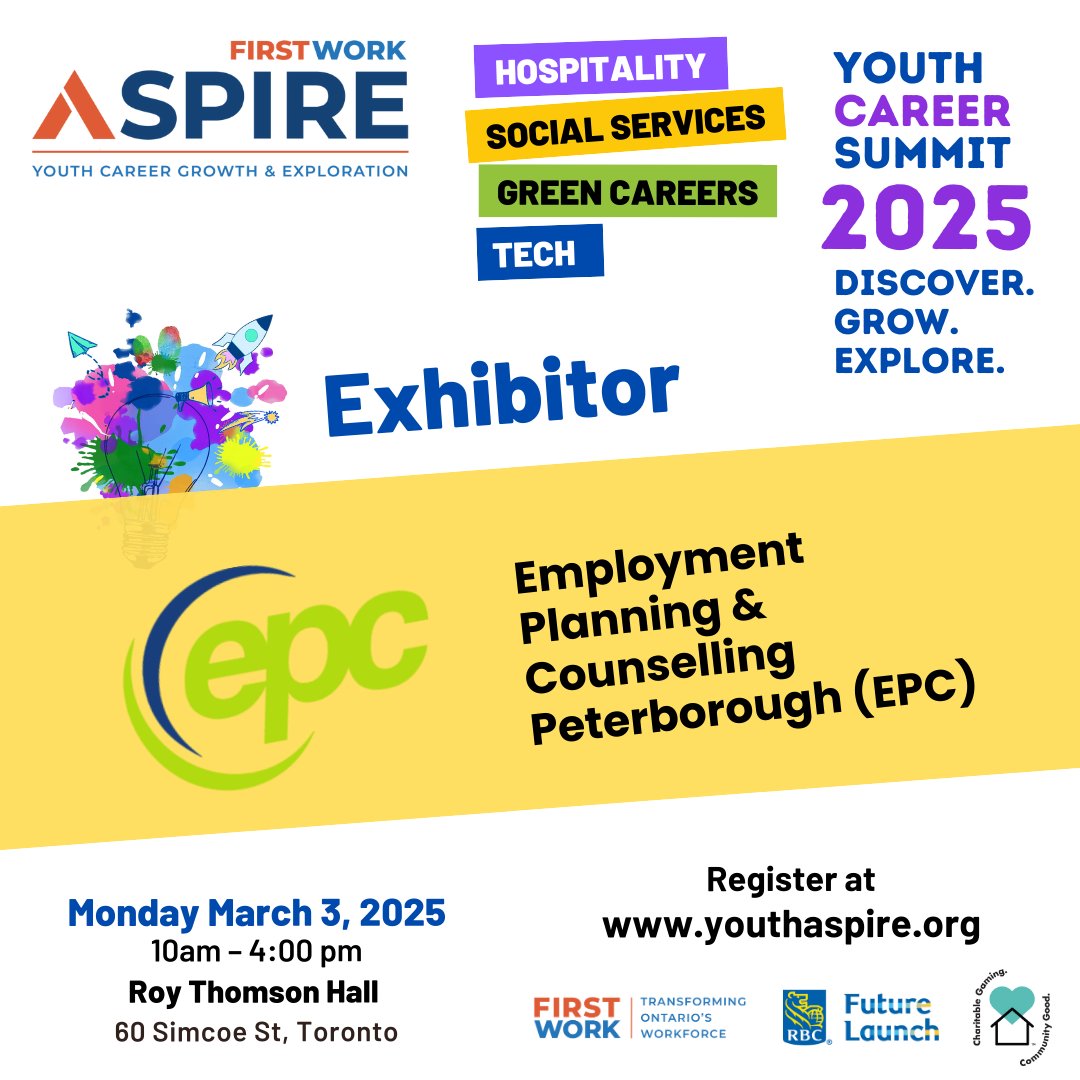 Aspire (@ythaspire) on Twitter photo Thanks to <a href="/EPCPeterborough/">EPC Peterborough</a>, a key player in connecting young professionals to opportunities will exhibit at the #Aspire Youth Career Summit! Their hands-on approach to job search support and career guidance is invaluable. Thank you for making a difference! Thanks to <a href="/EPCPeterborough/">EPC Peterborough</a>, a key player in connecting young professionals to opportunities will exhibit at the #Aspire Youth Career Summit! Their hands-on approach to job search support and career guidance is invaluable. Thank you for making a difference!