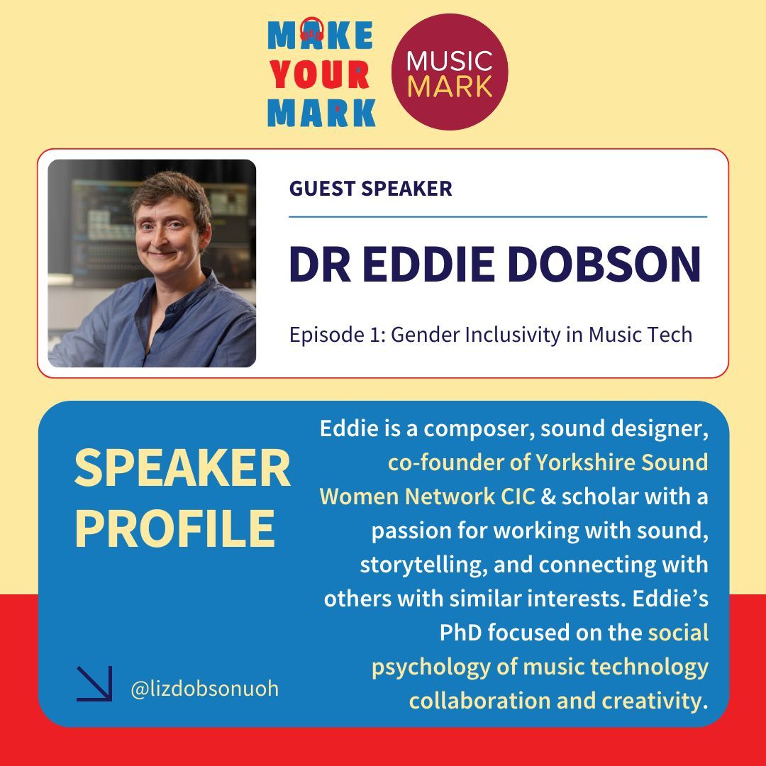 The UK Association for Music Education: Music Mark (@musicmarkuk) on Twitter photo In episode 1 of our #MusicMarkPodcast you can expect lots of research to sink your teeth into! 🎧
@lizdobsonuoh shared their findings in the episode, along with some brilliant projects from <a href="/YSWN_/">Yorkshire Sound Women Network</a> that can support music educators 📣
🔗Listen now: buff.ly/40RJHeo In episode 1 of our #MusicMarkPodcast you can expect lots of research to sink your teeth into! 🎧
@lizdobsonuoh shared their findings in the episode, along with some brilliant projects from <a href="/YSWN_/">Yorkshire Sound Women Network</a> that can support music educators 📣
🔗Listen now: buff.ly/40RJHeo