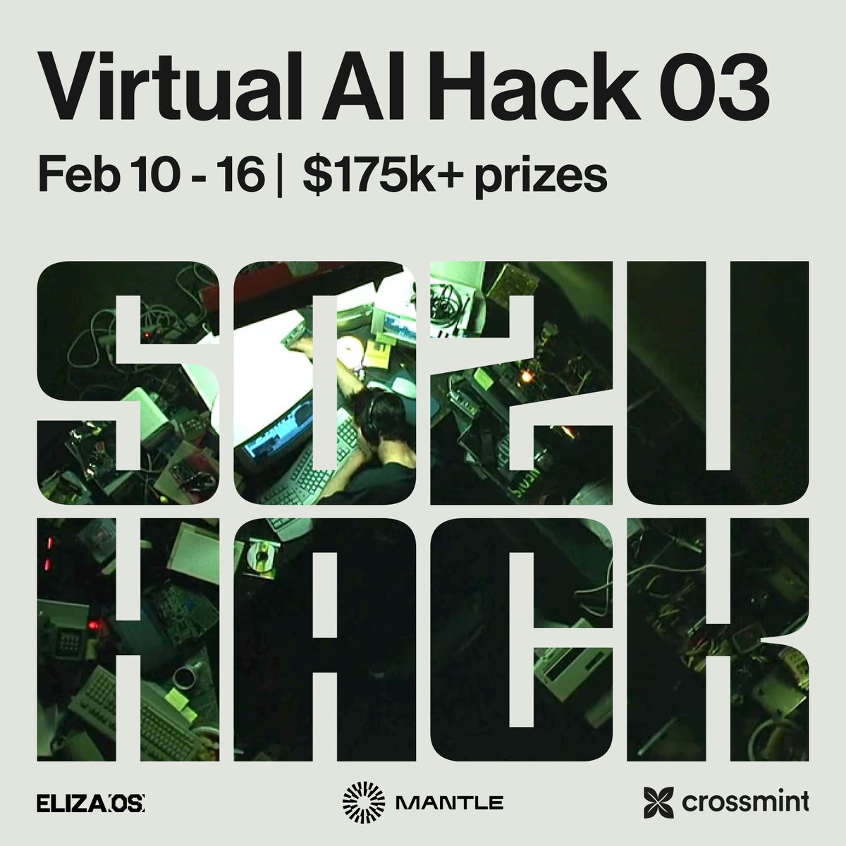 🤖 SOZU AI HACK: a weekly virtual hackathon w/ $175k+ total prizes

final round. last chance to lock in and win (big 🤑)

&gt; submit by: sat feb 15 @ 6pm est
&gt; demo day: sun feb 16 @ 10am est

tracks:
1) build an AI agent
2) wildcard (something something AI)

prizes:
1st prize: 2 x