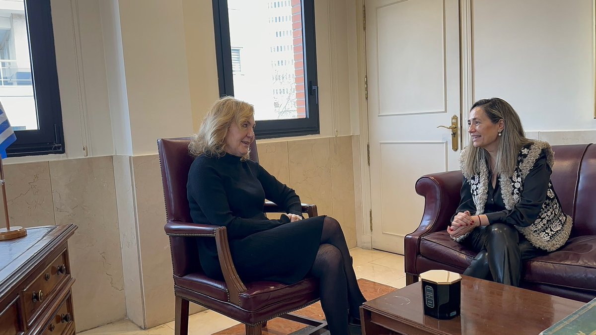 Me he reunido con la nueva embajadora de #Grecia en #Madrid, Aglaía Balta. <a href="/GreeceinSpain/">Grecia en España</a>. 
La rica gastronomía y su cultura queremos enseñarla en #Chamartín. Trazando sinergias, acercando costumbres. #VisitGreece <a href="/hispanohelenica/">Asociación Cultural Hispanohelénica</a>  Chamartín, un distrito para vivirLO.