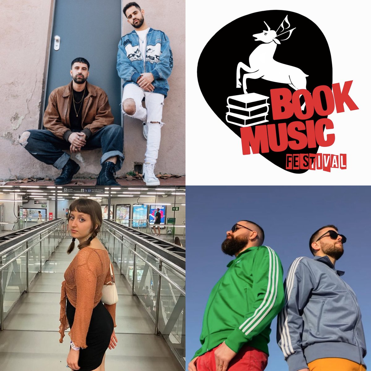 BookMusicFest's tweet photo. PARAL.LEL CLUB 62|• Div. 21~KOEMAN+JULIA AMOR+URI SANTAFÉ&LAMLIKI
🎟️Tres concerts + Fira de literatura musical (per dissabte 22 o diumenge 23 d11-19h).
https://t.co/qNCXGZRcRh
@koemanpop @lamliki_music
@agenciaacn
@RTVECatalunya
@beteve
@mondo_sonoro
#parallel62 https://t.co/I593jkm4T1