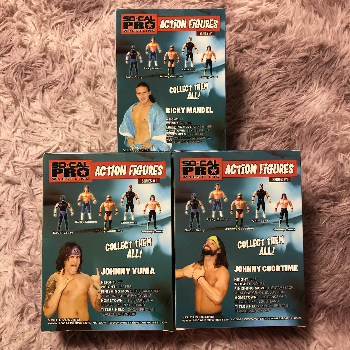 kazgearmania's tweet photo. #MailDay🚛💨
2010 Wrestle Warehouse SoCal Pro Wrestling Figures⭐️ #RickyMandel #JohnnyYuma #JohnnyGoodtime https://t.co/GKx4n5hMAQ