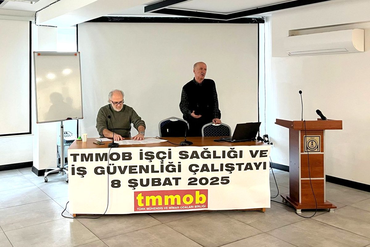 TMMOB İşçi Sağlığı ve İş Güvenliği Çalıştayı 8 Şubat 2025 tarihinde TMMOB Makina Mühendisleri Odası İstanbul Şubesi'nde gerçekleşti. Çalıştayda; iş güvenliği uzmanlarının yaşadığı sorunlar, işçi sağlığı ve iş güvenliği mevzuatına dair değerlendirmeler, iş güvenliği uzmanlarının