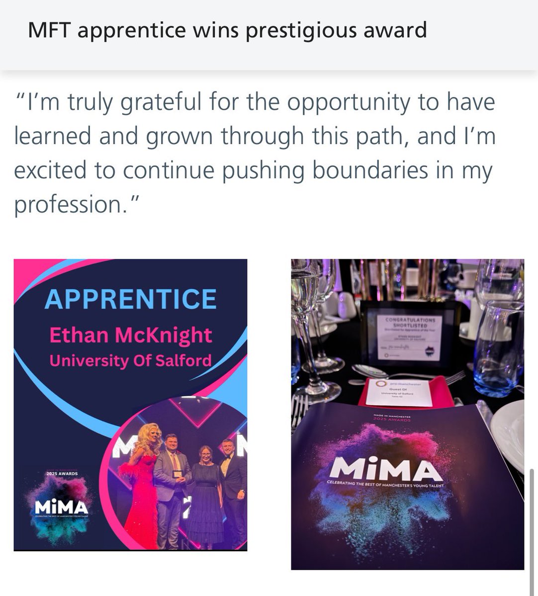 Nursing Associate in Manchester (@nainmanc) on Twitter photo Proud the have featured on <a href="/MFTnhs/">MFT NHS</a> staff net today as part of Apprenticeship Week sharing my award and journey through the #NursingAssociate training! <a href="/TracyClaydon1/">JustTrace 🫶🏽🇺🇦</a> <a href="/MrsKatyShortt/">Katy Shortt ⚫️🇺🇦</a> <a href="/UoS_Apprentice/">UoS Degree Apprenticeships</a> <a href="/UniOSalfordTNA/">UoS Nursing Associate Foundation Degree Programme</a> <a href="/UoS_HealthSoc/">UoS Health & Society</a> <a href="/MFT_PRET/">MFT Pre-Reg Education Team</a> Proud the have featured on <a href="/MFTnhs/">MFT NHS</a> staff net today as part of Apprenticeship Week sharing my award and journey through the #NursingAssociate training! <a href="/TracyClaydon1/">JustTrace 🫶🏽🇺🇦</a> <a href="/MrsKatyShortt/">Katy Shortt ⚫️🇺🇦</a> <a href="/UoS_Apprentice/">UoS Degree Apprenticeships</a> <a href="/UniOSalfordTNA/">UoS Nursing Associate Foundation Degree Programme</a> <a href="/UoS_HealthSoc/">UoS Health & Society</a> <a href="/MFT_PRET/">MFT Pre-Reg Education Team</a>