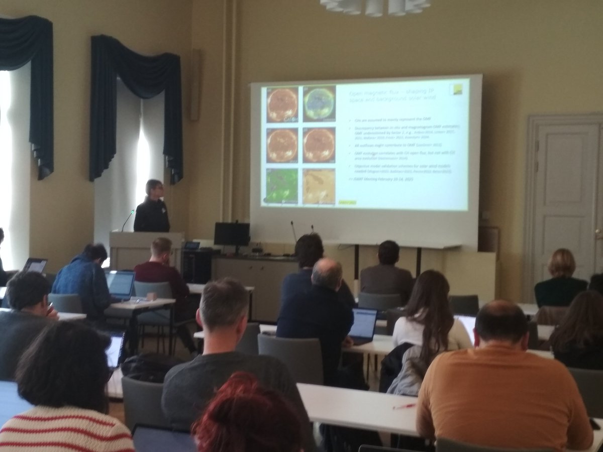 _Anastasiya_B's tweet image. Proceeding with the afternoon sessions of Day 1 of the #SWATNet conference with the invited talks of Manuela Temmer and Kamen Kozarev. #SWATNetProject #Sun #spaceweather