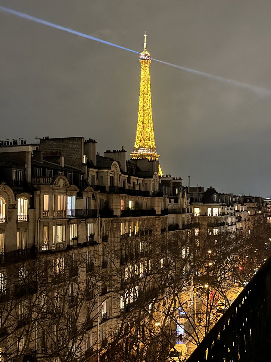 EtGarco's tweet photo. The Eiffel Tower shining through yesterday night.
#ParisInTheRain https://t.co/LKbYQnjE0I