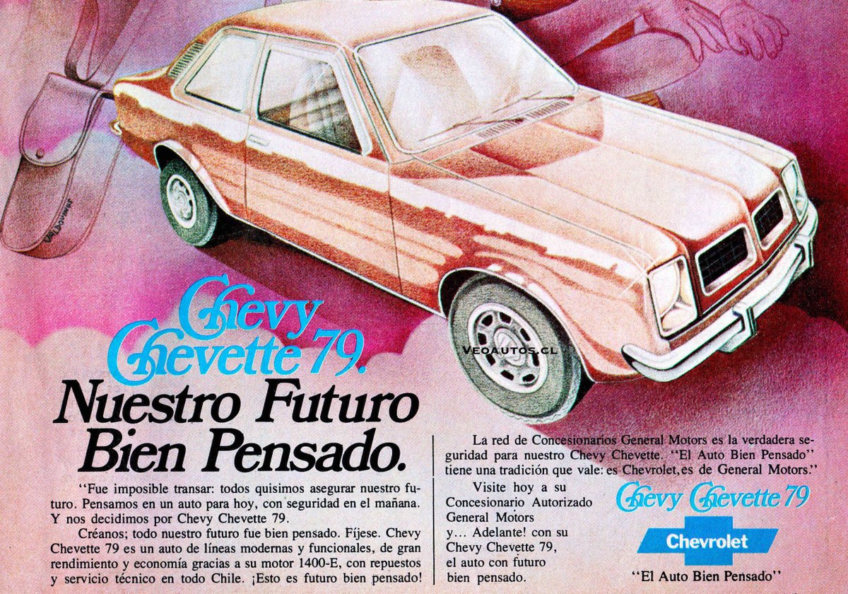 VeoAutos's tweet photo. Chevrolet Chevette Chile 1979, año en que se ensamblan en Arica 3.118 Unidades.
+ Info https://t.co/EIasMhoTTy
#chevychevette #chevette79 #arica @chevroletbrasil @aricaesnoticia @addict_car @thecarfactoids @RiveraNotario @ChevroletCL https://t.co/xq3IEYyLwT