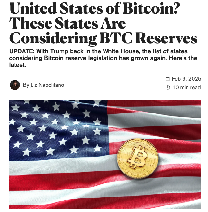 Tyler_Did_It's tweet photo. The Morning Minute (2.10)

⏰Top News:
-Crypto majors green despite tariff concerns, BTC leads
-Japan's Financial Service Agency to revise crypto policy
-Metaplanet shares plans to buy 21,000 BTC
-Saylor buys another 7,633 Bitcoin worth $742M
-Solana stablecoin TVL flips its memecoin market cap

📰NFT Headlines:
-ETH NFT leaders were mostly green on the day; Punks +3% at 36 ETH, Pudgy +4% at 10.25, BAYC +9% at 14.2 ETH, Azuki -2% at 3.1 ETH
-BTC NFT leaders were also very green; Bitcoin Puppets +7%, NodeMonkes +5%, OMB +12%, Quantum Cats +13%
-The Runes leaders were mixed; DOG +14% at $336M mc, PUPS -11% at $37M, BDC -1% at $20M
-NFTfi offered $400k in pre-sale lending for Refik Anadol’s upcoming Machine Hallucinations auction, a new lending model for NFTs

💰 Token, Airdrop & Protocol Tracker
-Pumpfun is reportedly planning to launch a token and may adopt a Dutch auction model, according to the Wu Blockchain account
-Myriad set smashing new records with 25k sign-ups and 82k unique visitors on Sunday ahead of upcoming USDC markets
-Hyperliquid set a new local high in Perps market share over the weekend, passing 50%

🤖 AI x Crypto
-Overall market cap is even at $6.9B, while most leaders are up 5-15%
-VIRTUAL (+2%), FARTCOIN (+10%), ai16z (+23%), FAI (-10%), VVV (+15%), AIXBT (+5%), and ARC (+25%)
-Top movers include CLANKER (+40%), ELIZA (+27%) and DEGENAI (+27%)
-AIXBT regained top mindshare spot; PUNKY and MFER biggest gainers

-Aiccelerate DAO launched their 2025 roadmap with a focus on Building, an Accelerator, Tokenomics & PartnershipToly shared the Whipsers AI product with the tagline “They put crypto into the phone lines?” leading to a surge in the WHISP token (now $14M)

🌎 Macro Crypto and Memes
-Crypto majors are green this morning despite more tariff concerns; BTC +1% at $97,500, ETH -0.3% at $2,650, SOL +1% at $204
-LTC (+9%) and TAO (+8%) led alts
-The Fear and Greed Index hit 35 over the weekend, its lowest level since Sept 6, 2024

-FTX is set to begin repaying customers starting Feb 18
-Metaplanet announced plans to acquire 21,000 Bitcoin worth $2B by 2026
-Klarna to adopt crypto ahead of its IPO (85M customers, 500k merchants)
-Japanese Financial Services shared plans to lift the ban on Bitcoin and Crypto ETFs
-22 US States have now proposed a Strategic Bitcoin Reserve Bill, with Utah furthest along
-The University of Austin bought $5M of Bitcoin, saying “We don’t want to be left behind”
-Solana stablecoin TVL has flipped its overall memecoin market cap

In Memes
-Memecoin leaders were mostly red with DOGE -2%, Shiba -2%, PEPE -1%, TRUMP -5%, BONK -2% & PENGU -2%
-The JAILSTOOL token tied to Dave Portnoy briefly hit $200M before retracing 60% to $80M after the Super Bowl
-The PAIN token traded near $350M on pre-markets over the weekend, meaning a potential 35x for those who contributed