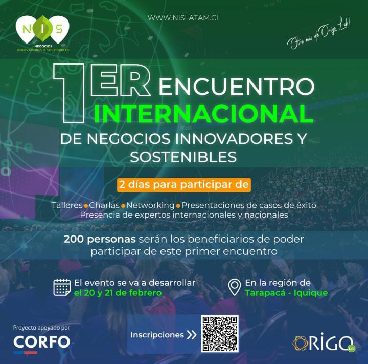 Tarapacá será sede de evento internacional de emprendimiento e innovación, el cual  convocará a  talleres, charlas, networking y la presencia de 3 expertos internacionales y 6 nacionales.
<a href="/Sercotec_Chile/">Sercotec</a> #pymes #Innovación #Iquique