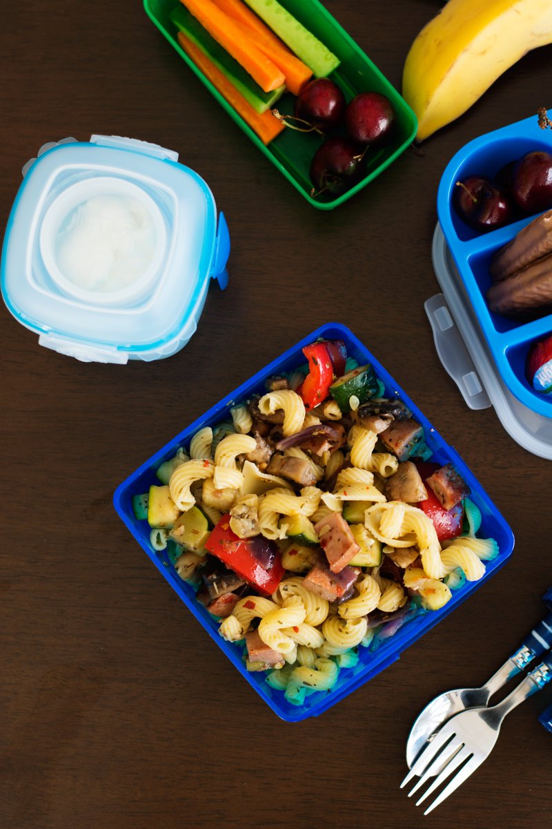 spiceadventurs's tweet photo. We often enjoy pasta as a stir fry rather than the saucy ones. There are many combinations that can be made with an assortment of veggies, meat, etc....This is with bell peppers, mushrooms, zucchini, onion,  mortadella is one of Adi’s favourites. https://t.co/mo5A488Bbp https://t.co/CnRT74ZOLf