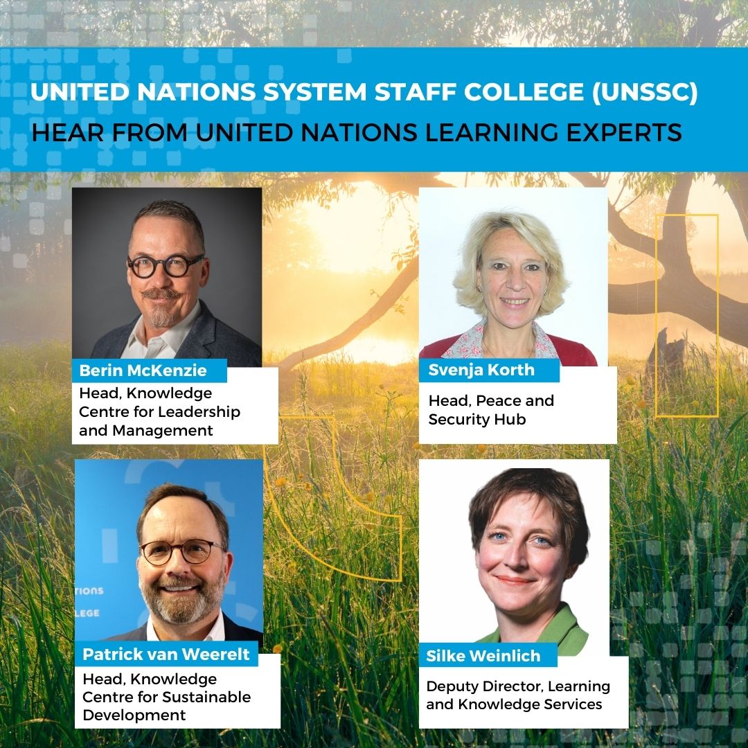 UNSSC's tweet photo. Join us on 20 February for a webinar on “Learning for resilient multilateral responses: Strategies for a Transformative 2025”, part of the UNSSC #UNTransformation Series.
Register now:
https://t.co/s5LIfkFZQC
#Leadership #LifelongLearning #UNSSC https://t.co/cqKSFM40E7