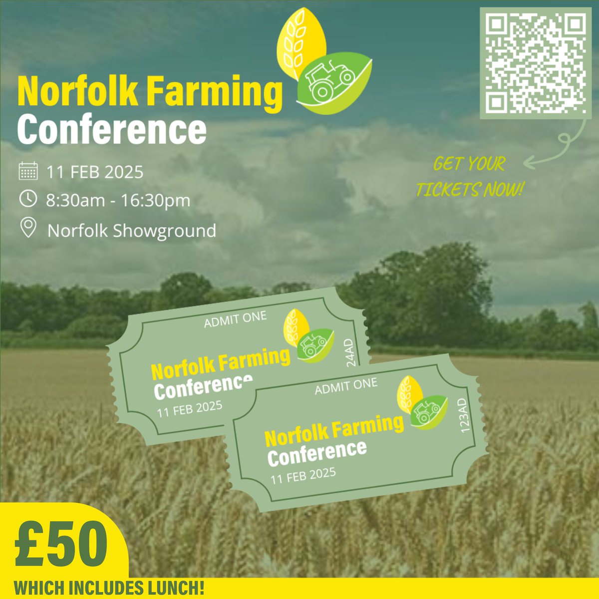Norfolk Farming Conference, here we come! 🌱🚜

Tomorrow, we’ll be at the Norfolk Farming Conference, where industry leaders, farmers, and experts will gather to discuss the future of agriculture. 🌾✨

#NorfolkFarmingConference #Agriculture #Sustainability #FarmingInnovation