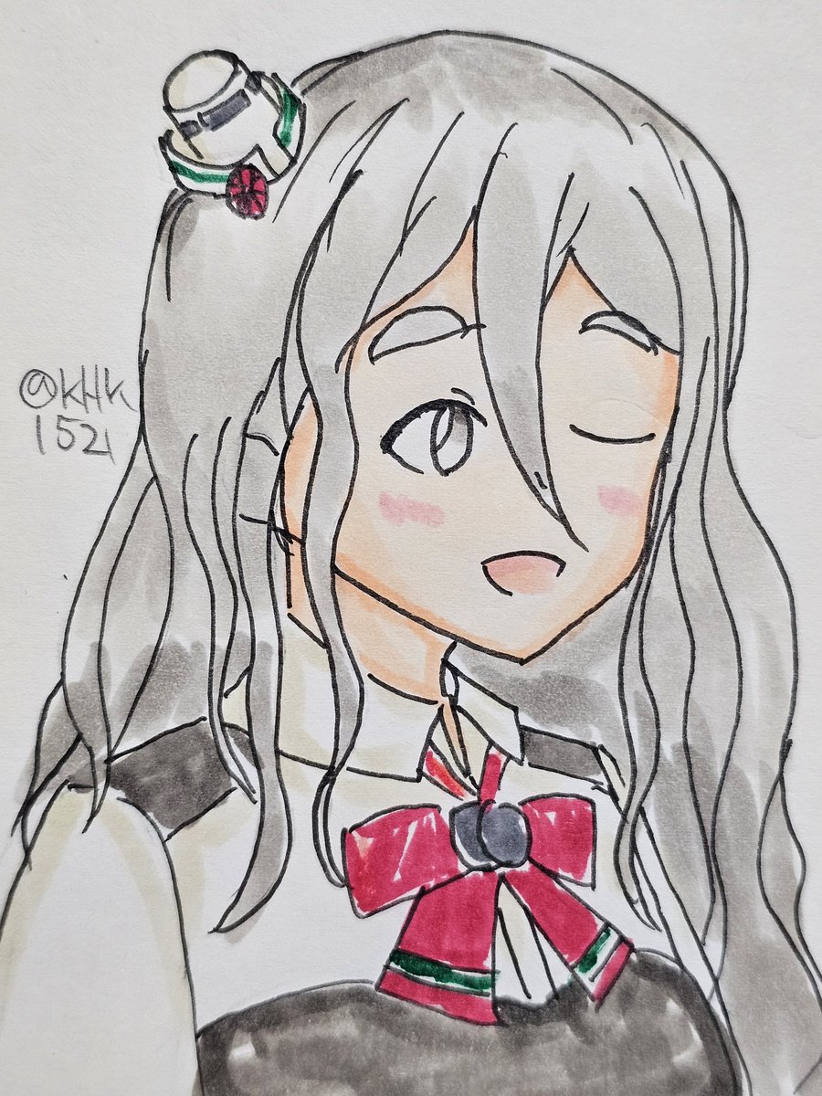 艦これ「ポーラちゃん#艦これ版真剣お絵描き60分一本勝負_20250210 」|KHK1521のイラスト