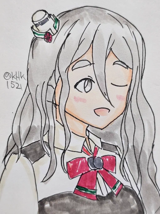 ポーラちゃん#艦これ版真剣お絵描き60分一本勝負_20250210 