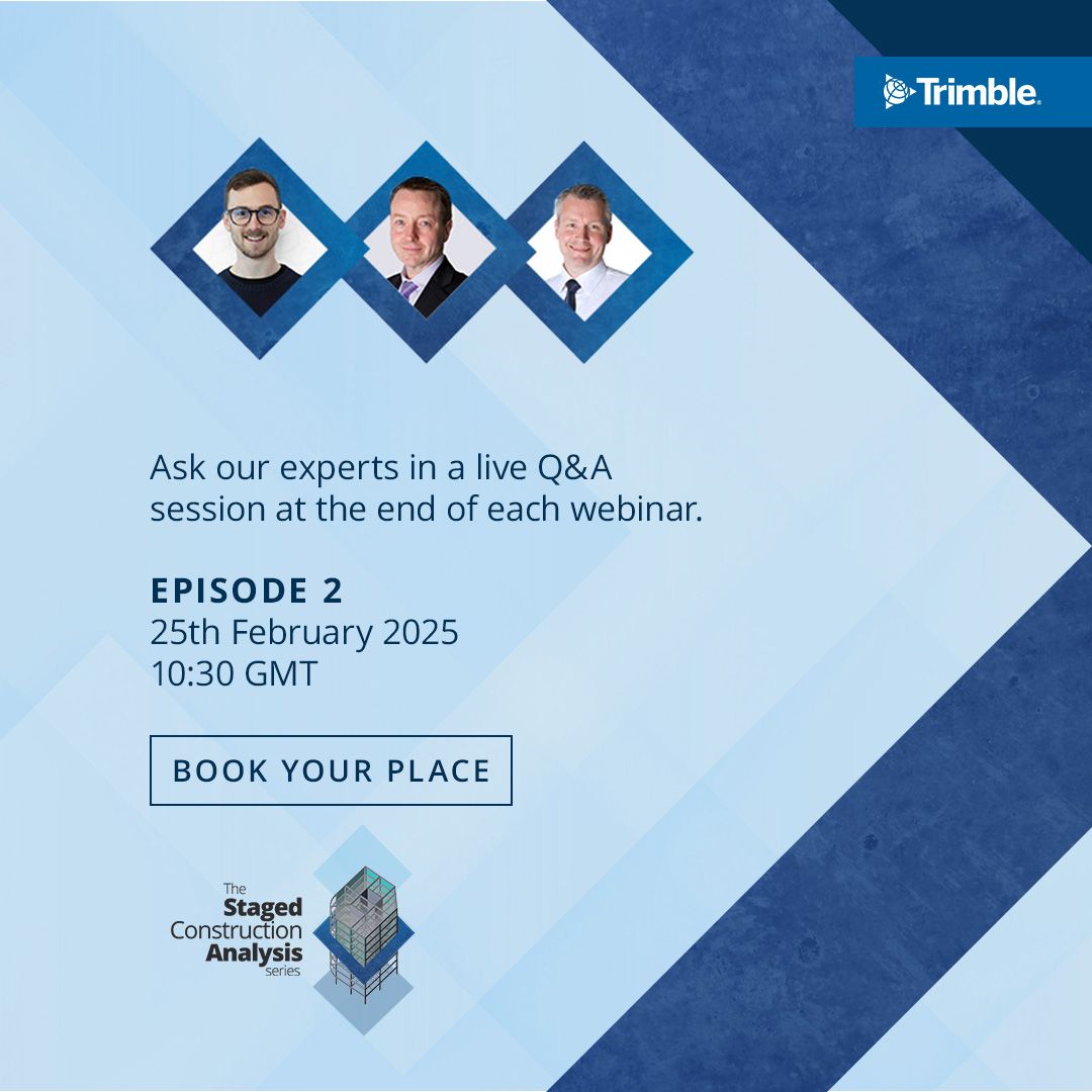 💡 The Staged Construction Analysis series | Episode 2: Construction stages 💡

 Tune in on 25th February at 10:30am GMT.

Register your FREE place here: buff.ly/4htNy6Q