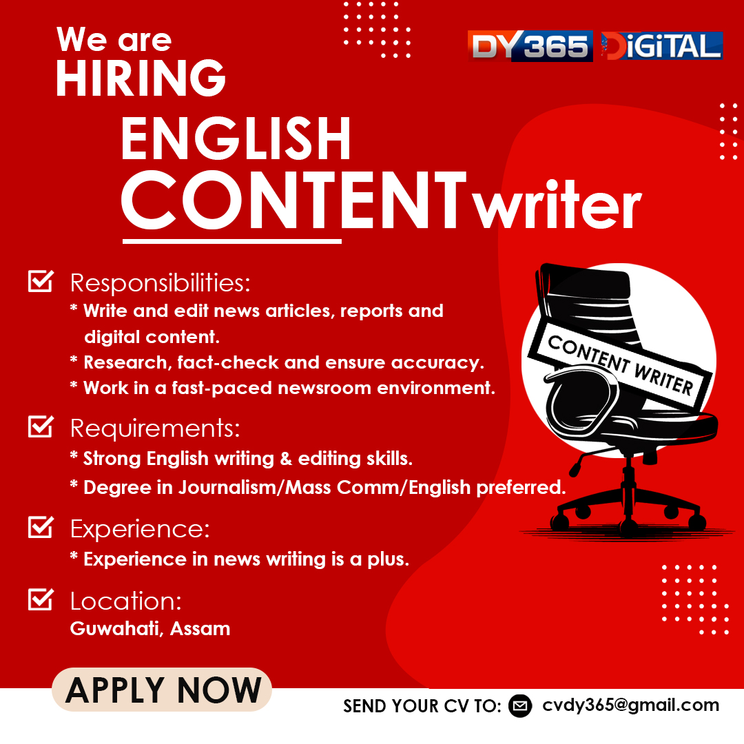 DY365's tweet photo. #DY365 #HIRINGNOW #EnglishContentWriter https://t.co/4koNNMCrZ3