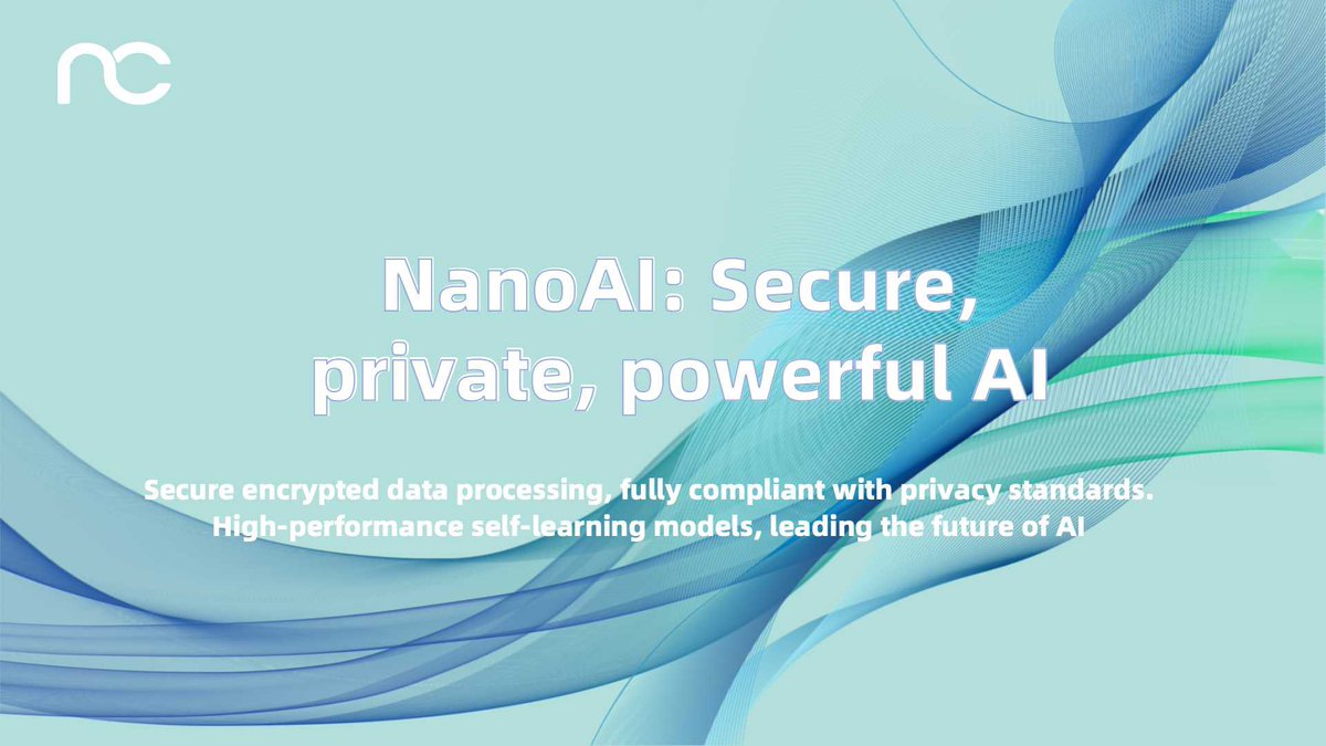 NanoAI_HQ's tweet photo. 🔒 NanoAI guarantees secure, encrypted data processing with full privacy compliance. Your data, our priority. Dive into the future of AI with high-performance, self-learning models. #DataSecurity #AI #Privacy #NanoAI https://t.co/02mz5FDk0Y