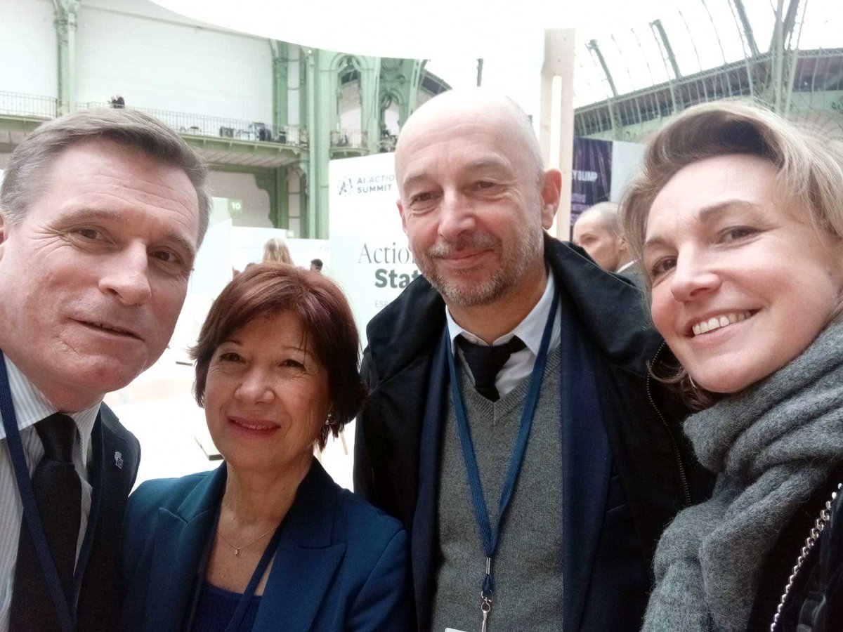 Oliver Röpke (@eesc_president) on Twitter photo A pleasure to catch up with <a href="/ThierryBeaudet/">Thierry Beaudet</a>, <a href="/FrancaCFDT/">Franca Madinier</a> & <a href="/MaryliseLeon/">Marylise Léon</a> at the #AIActionSummit in Paris 🇫🇷.
Inspiring exchanges with key voices driving the future of work!
#AI #FutureOfWork A pleasure to catch up with <a href="/ThierryBeaudet/">Thierry Beaudet</a>, <a href="/FrancaCFDT/">Franca Madinier</a> & <a href="/MaryliseLeon/">Marylise Léon</a> at the #AIActionSummit in Paris 🇫🇷.
Inspiring exchanges with key voices driving the future of work!
#AI #FutureOfWork