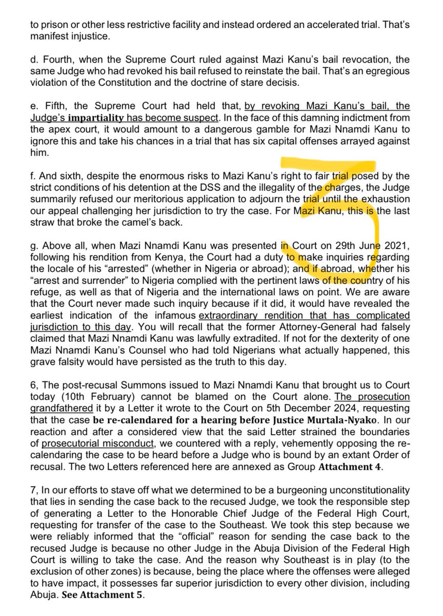 AloyEjimakor's tweet photo. OFFICIAL STATEMENT: For avoidance of doubt, the court proceedings today concerning MAZI NNAMDI KANU is a complete NULLITY because the Judge, having been recused, possessed no jurisdiction to conduct the hearing. Thus, any Order of sine die purportedly made is also a nullity. https://t.co/eRQPg3vlJM