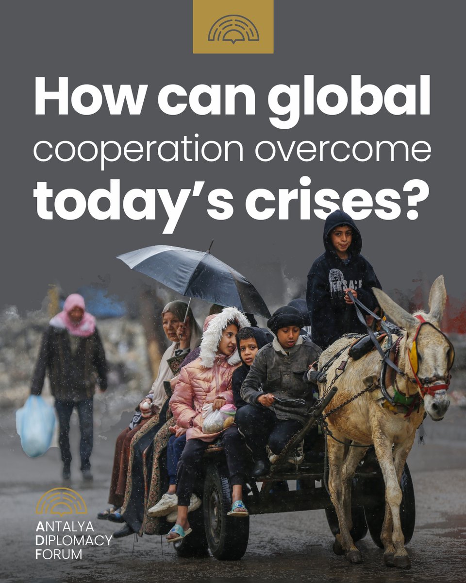 AntalyaDF's tweet photo. How can global cooperation overcome today's crises?

Leaders, policymakers, academics, business experts, media and civil society representatives will come together at #ADF2025 to seek answers to this question.

#MEET4DIPLOMACY https://t.co/xwdZrHmhMQ