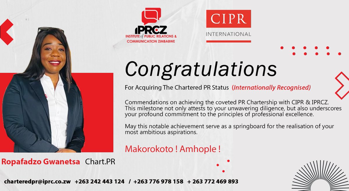 Institute Of Public Relations & Communication Zim tweet media