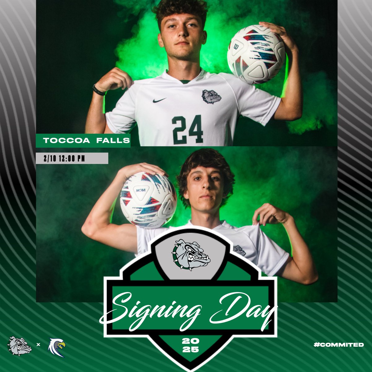 Two of our seniors will sign their letter of intents today to attend Toccoa Falls College to continue their academic and athletic career