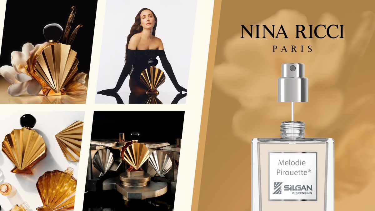 Discover Melodie Pirouette the fragrance dispensing solution that helps elevate Vénus de Nina Ricci. Expertise meets sustainability for a flawless fragrance experience. Discover the full story: silgandispensing.com/success-storie…