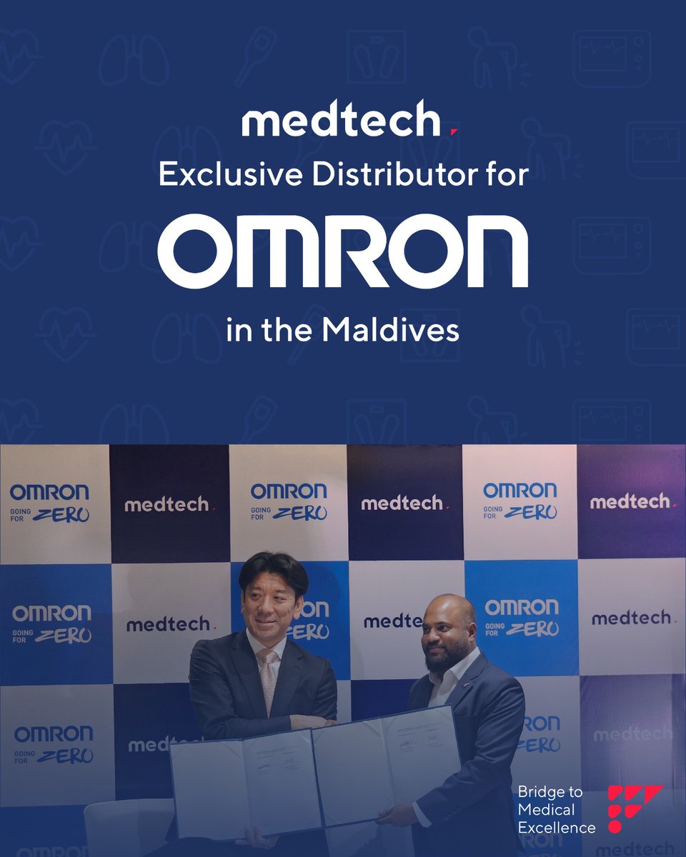Exclusive Distributor for OMRON in the Maldives.