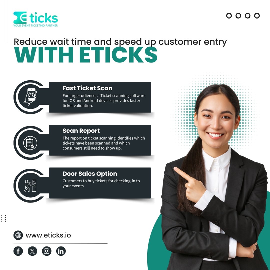 Eticks_Ireland's tweet image. 🚀 Simplify event check-ins and ensure a seamless experience with Eticks! 💼🎫

📩 Contact us at info@eticks.io or visit 🌐 eticks.io to learn more.

Let’s take your event experience to the next level! 🚀✨

#eventplanning #smartevents #irelandevents #event #eticks
