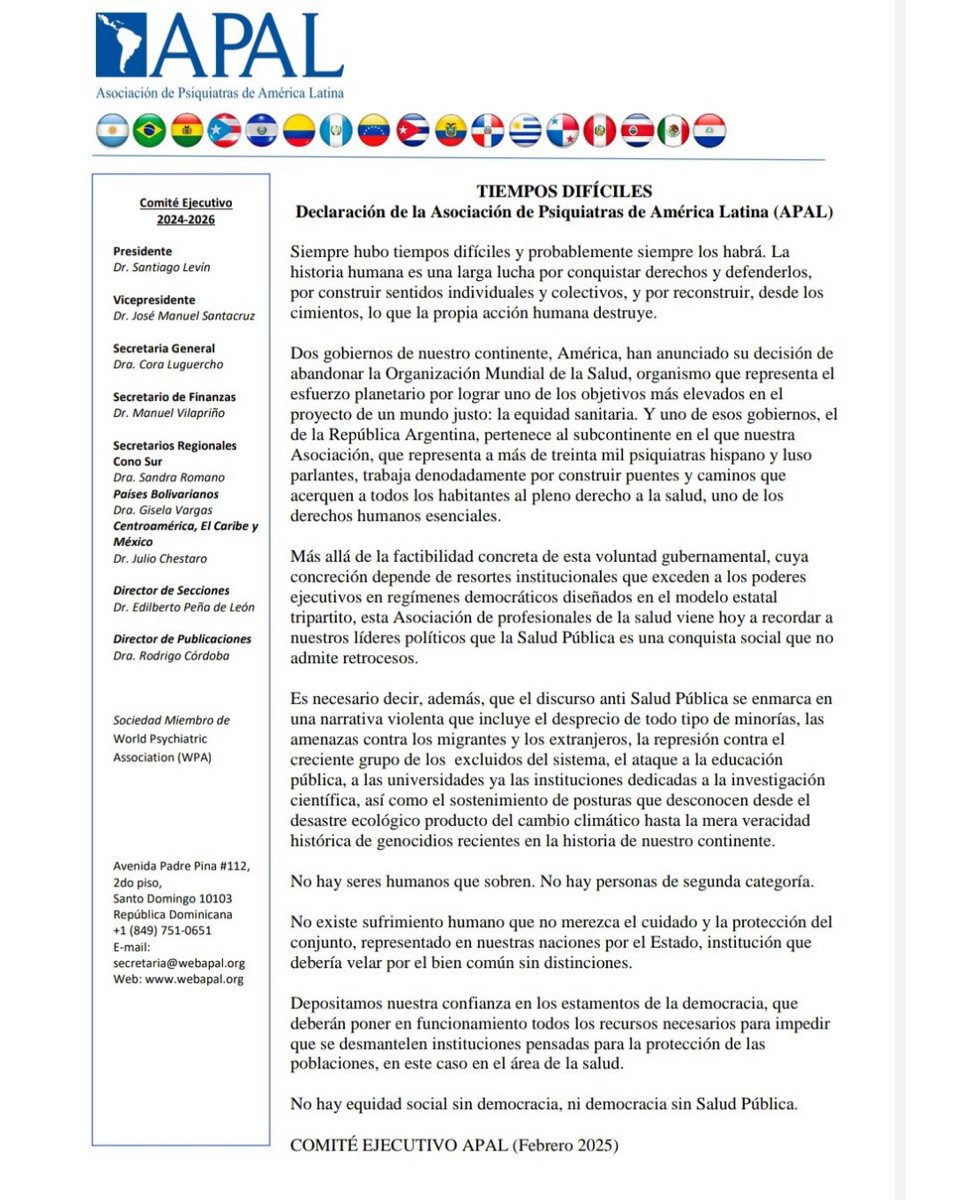 Sociedad de Psiquiatría del Uruguay (@socpsiquy) on Twitter photo 