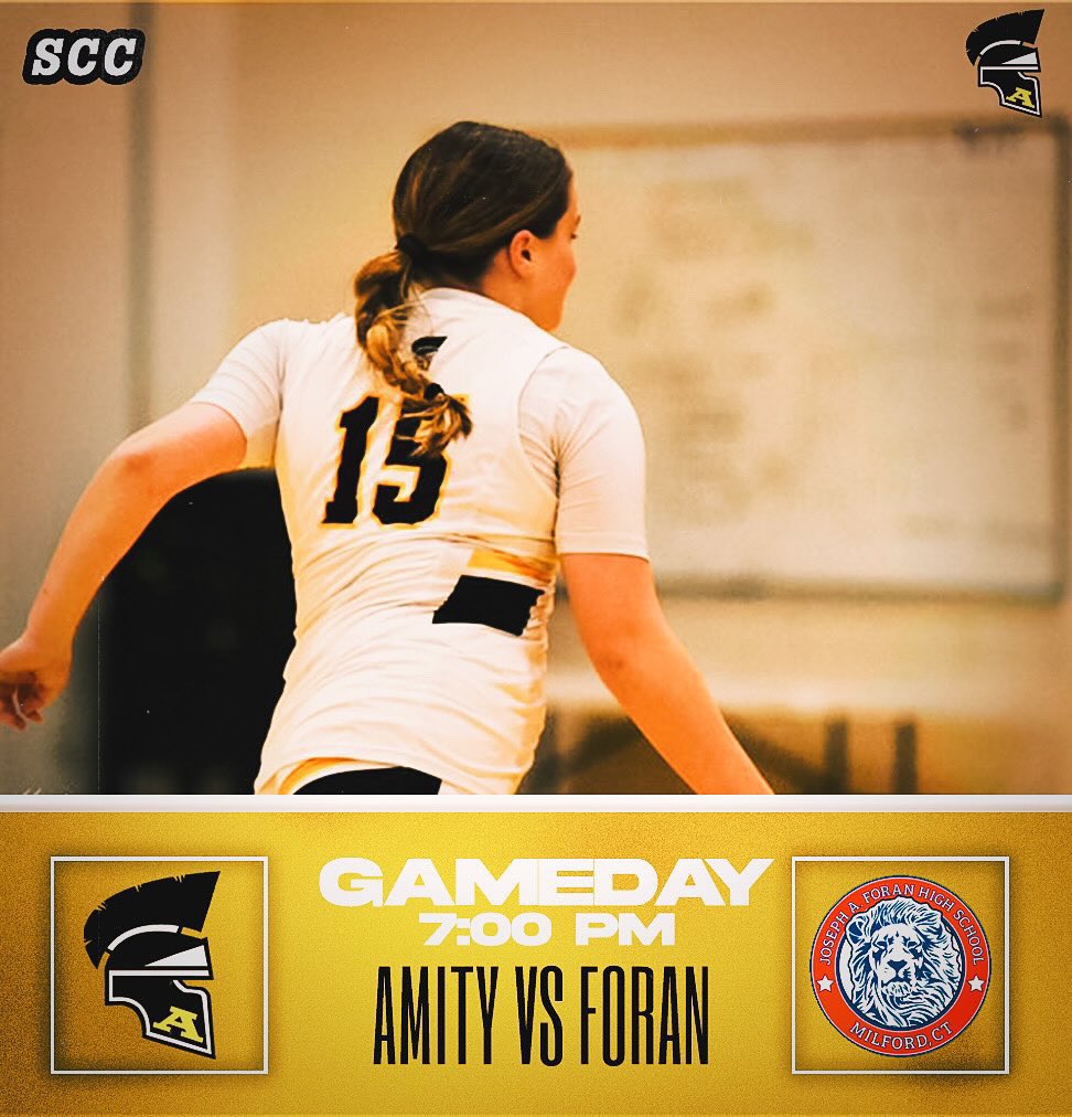 It’s Gamedayyy🚨🚨
HOME vs Foran 
Jv~5:15pm
Varsity~7:00pm
Be there. 
Let’s Go Spartans
<a href="/amityathletics/">Amity HS Athletics</a> <a href="/GameTimeCT/">GametimeCT</a> <a href="/CT_Girls_BBall/">CT Girls BBall</a>