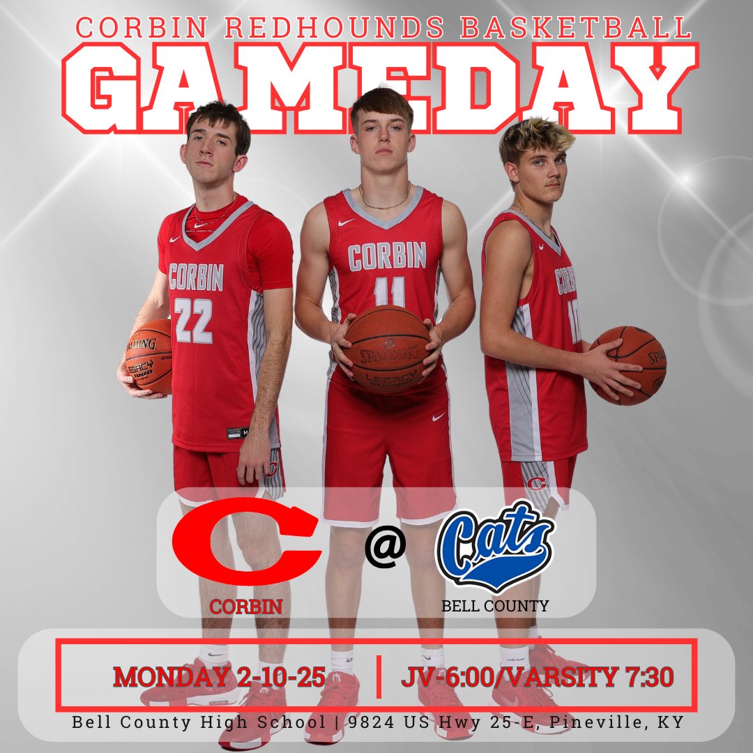 RedhoundHoops's tweet image. Game Day! The Redhounds travel to Bell County to take on the Bobcats—JV 6:00, Varsity 7:30. #GoHounds 🔴⚪️