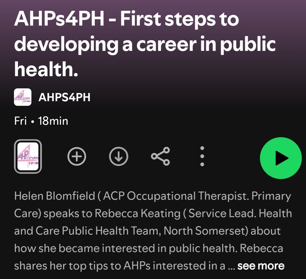 AHPs4PH (also on LinkedIn) (@ahps4ph) on Twitter photo The next podcast in our new series is available now 👇Rebecca Keating shares her career pathway to now leading a public health team <a href="/BeckyKeating2/">Becky Keating</a> <a href="/HindleLinda/">Linda Hindle OBE</a> <a href="/WeAHPs/">WeAHPs 💙</a> <a href="/RCOT_Gen/">Professional Adviser Gen</a> open.spotify.com/episode/7bW6JC… The next podcast in our new series is available now 👇Rebecca Keating shares her career pathway to now leading a public health team <a href="/BeckyKeating2/">Becky Keating</a> <a href="/HindleLinda/">Linda Hindle OBE</a> <a href="/WeAHPs/">WeAHPs 💙</a> <a href="/RCOT_Gen/">Professional Adviser Gen</a> open.spotify.com/episode/7bW6JC…