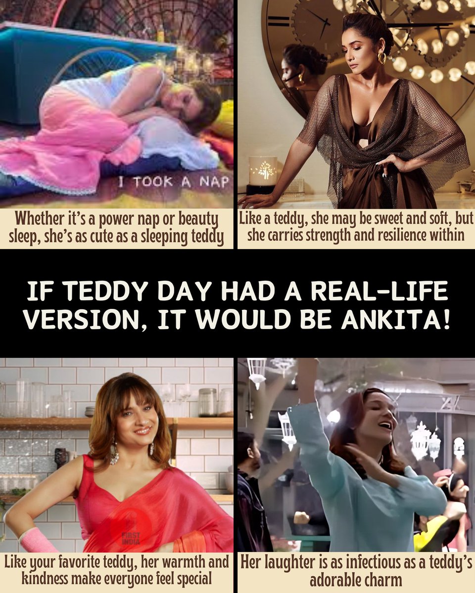Ankita is a real life version of Teddy Day 🧸 

<a href="/anky1912/">Ankita lokhande Jain</a>

#AnkitaLokhande #Anku #AnViTeddyWalaPyaar  #ValentineWeek